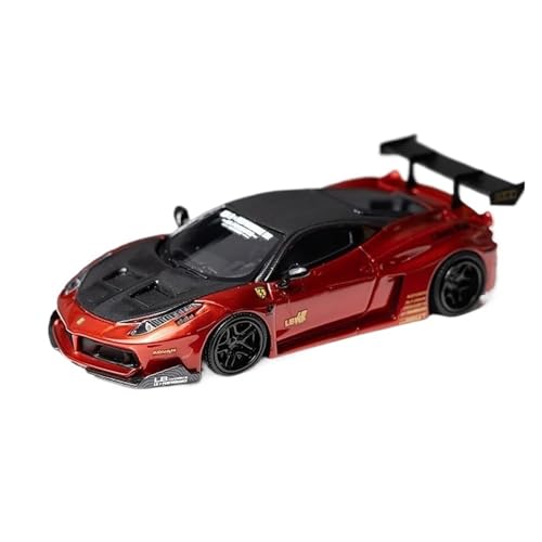 Audi 1:64 Für Tänzelndes Pferd 458GT LB Breite Körper Statische Sammlung Display Hobby Harz Auto Modell Für Wohndekorationen(Red) von YRXIAO