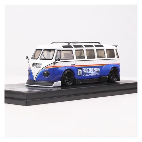 Audi 1:64 Für VW T1 Bus Kombi Wide Body Mmodified Legierung Modell Auto Sammlerstück Tischdekoration Für Wohndekorationen(Blue) von YRXIAO
