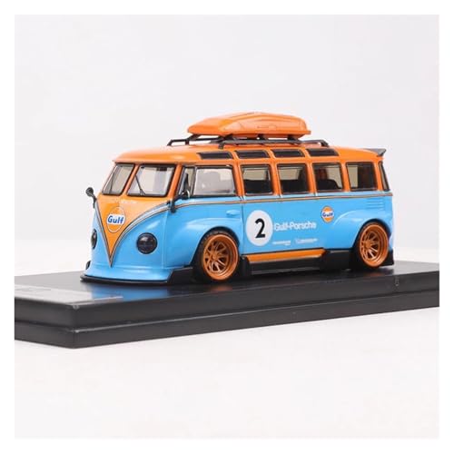 Audi 1:64 Für VW T1 Bus Kombi Wide Body Mmodified Legierung Modell Auto Sammlerstück Tischdekoration Für Wohndekorationen(Orange) von YRXIAO
