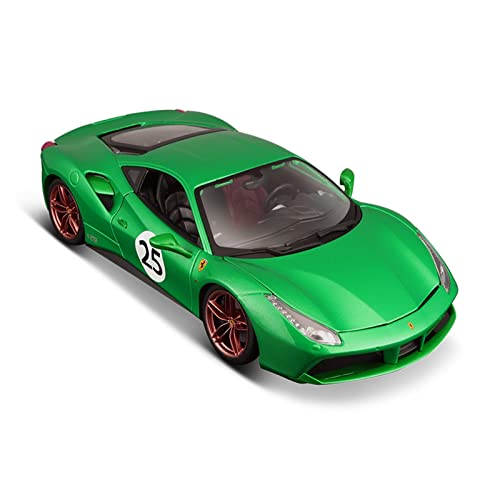 Für Ferrari 488 1 18 Rote Version Legierung Automodell Simulation Dekoration Sammlung Geschenk Spielzeug Für Wohndekorationen(Grün) von YRXIAO