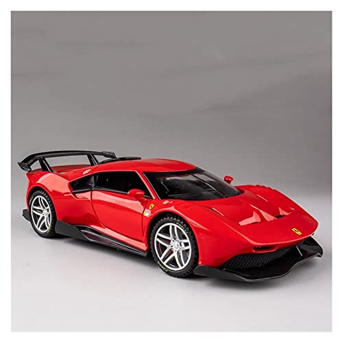 Für Ferrari P80C 1 32 Simulation Legierung Automodell Zurückziehen Metall Rennfahrzeug Kinderspielzeug Für Wohndekorationen(Rot) von YRXIAO