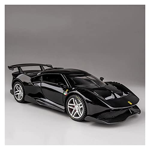 Für Ferrari P80C 1 32 Simulation Legierung Automodell Zurückziehen Metall Rennfahrzeug Kinderspielzeug Für Wohndekorationen(Schwarz) von YRXIAO