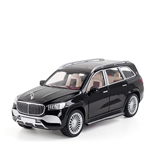 Für Mercedes-Benz Gls 600 1 24 Simulation Diecast Legierung Automodell Pullback Sammlung Display Geschenk Für Wohndekorationen(Schwarz) von YRXIAO