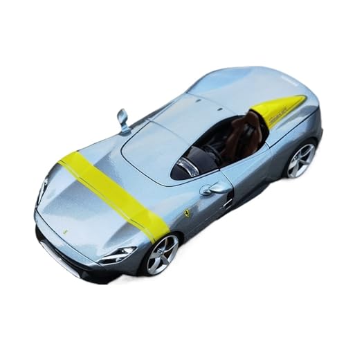 Maßstab 1:18 Für Ferrari Monza SP1 Sportwagenmodell Aus Legierung Rote Einzelsitz-Sammleredition Für Wohndekorationen(Gray) von YRXIAO