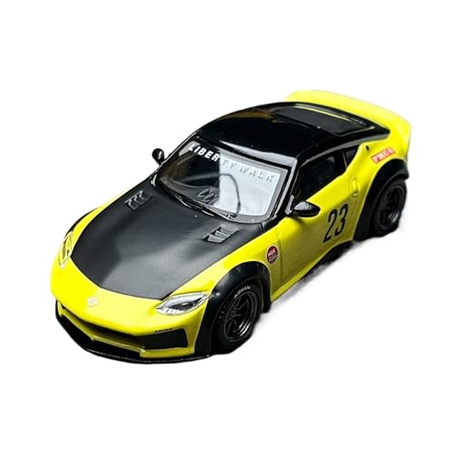 Maßstab 1:64 Für #826 Nissan Z Widebody Yellow Street Vehicle Display Druckgussmodell Für Wohndekorationen von YRXIAO