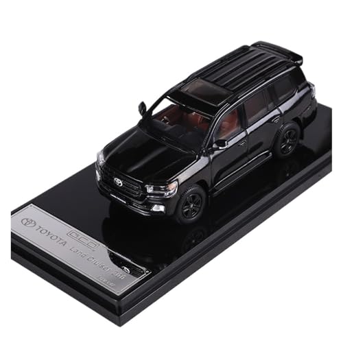 Maßstab 1:64 Für Toyota Land Cruiser LC200 Backpack Edition Druckguss-Automodell Für Die Inneneinrichtung Für Wohndekorationen(Black) von YRXIAO