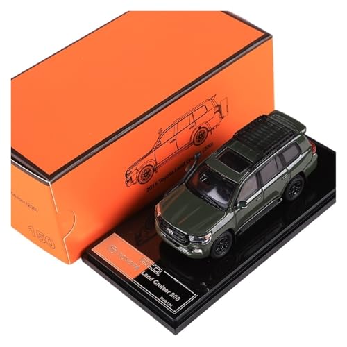 Maßstab 1:64 Für Toyota Land Cruiser LC200 Backpack Edition Druckguss-Automodell Für Die Inneneinrichtung Für Wohndekorationen(Green) von YRXIAO