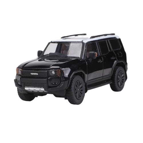 Maßstab 1:64 Für Toyota Land Cruiser Prado 250 Druckguss-Automodell Für Ausstellung Und Sammler Für Wohndekorationen(Black) von YRXIAO