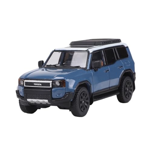 Maßstab 1:64 Für Toyota Land Cruiser Prado 250 Druckguss-Automodell Für Ausstellung Und Sammler Für Wohndekorationen(Blue) von YRXIAO