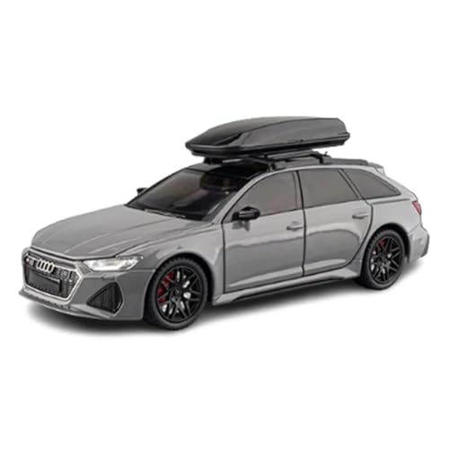 Metall-Automodelle bausatz 1 24 Für Audi RS6 Reise Edition Metall Auto Modell Skala Diecast Miniatur Auto Spielzeug Für Wohndekorationen(Gray) von YRXIAO