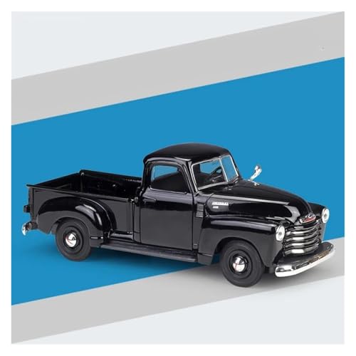 Metall-Automodelle bausatz 1:24 Für Chevrolet 3100 Pick-up 1950 Legierung Gießt Druck Fahrzeuge Miniatur Skala Modell Auto Spielzeug Für Wohndekorationen(Black) von YRXIAO