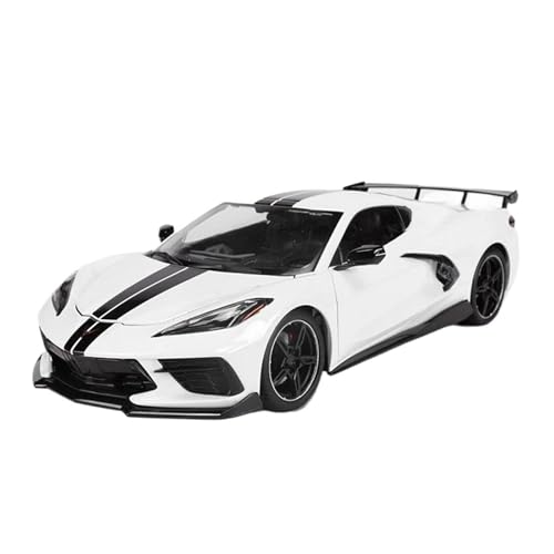 Metall-Automodelle bausatz 1:24 Für Corvette Stingray Coupe C8 2020 Supercar Legierung Auto Modell Gießt Druck Fahrzeuge Sammeln Für Wohndekorationen(White) von YRXIAO