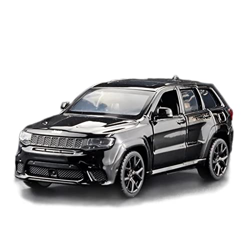Modellbausatz Auto 1 36 Für Jeep SUV Big Cut Track Eagle Legierung Zurückziehen Simulation Auto Modell Spielzeug Junge Geschenk Sammlung Ornamente Für Wohndekorationen(Schwarz) von YRXIAO