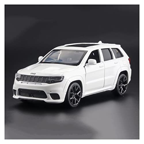 YRXIAO Modellbausatz Auto 1 36 Für Jeep SUV Big Cut Track Eagle Legierung Zurückziehen Simulation Auto Modell Spielzeug Junge Geschenk Sammlung Ornamente Für Wohndekorationen(White) von YRXIAO