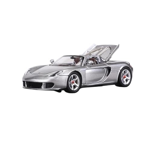 Modellbausatz Auto 1:64 Für Porsche Carrera GT Legierung Modellauto Sammlerstück Modellautos Dekoration Modellautos Display Hobby Modellautos Für Wohndekorationen(Silver) von YRXIAO