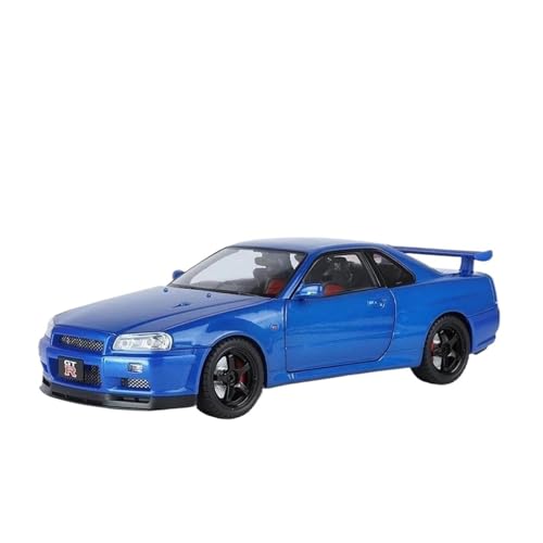 YRXIAO 1/18 Für Nissan Skyline GTR R34 Modifiziertes Auto-Legierungsmodell Druckguss-Metallguss-Sound- Und Lichtauto-Spielzeug Für Wohndekorationen(Style 3) von YRXIAO