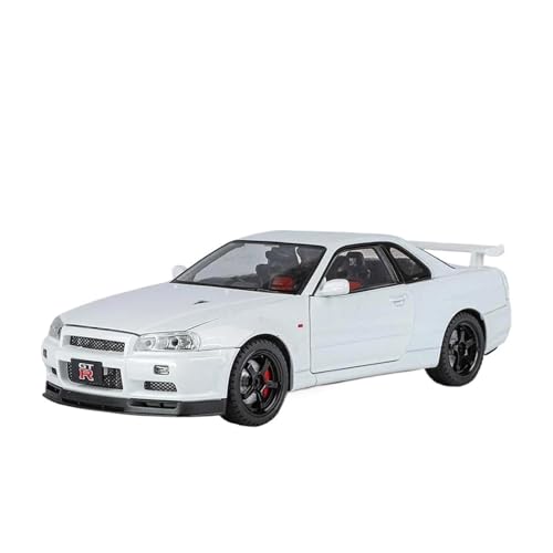YRXIAO 1/18 Für Nissan Skyline GTR R34 Modifiziertes Auto-Legierungsmodell Druckguss-Metallguss-Sound- Und Lichtauto-Spielzeug Für Wohndekorationen(Style 7) von YRXIAO