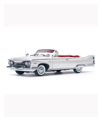YRXIAO 1/18 Für Plymouth Cabrio Platinum Edition 1960 Legierung Klassische Auto Statische Modell Hobby Display Für Wohndekorationen(White) von YRXIAO