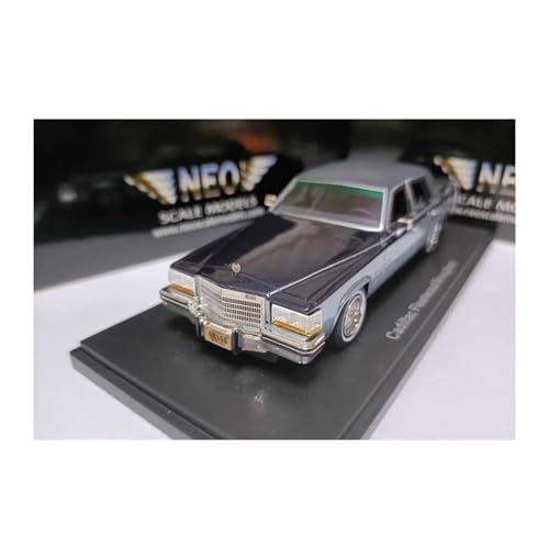 YRXIAO 1/43 Für Cadillac Fleetwood 1982 Limousine Vintage Auto Harz Auto Modell Retro Sammlung Für Wohndekorationen(Black) von YRXIAO
