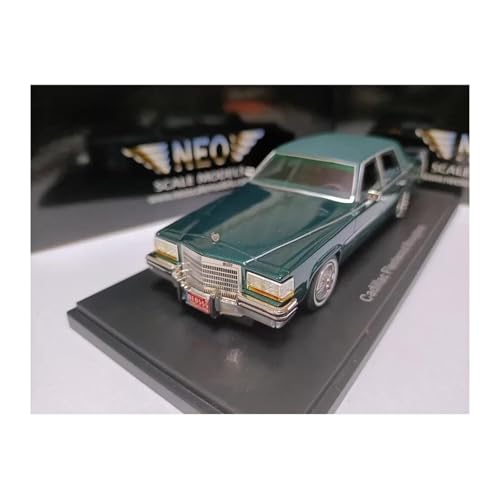 YRXIAO 1/43 Für Cadillac Fleetwood 1982 Limousine Vintage Auto Harz Auto Modell Retro Sammlung Für Wohndekorationen(Green) von YRXIAO