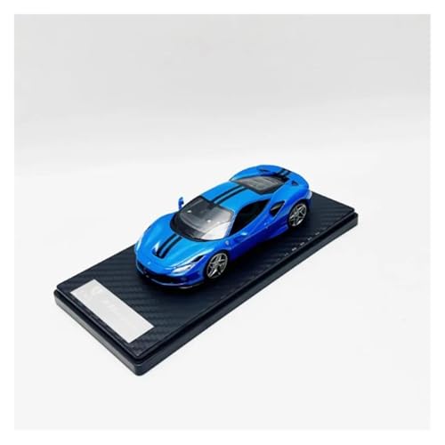YRXIAO 1/43 Für Ferrari F8 Tributo Harz Modell Auto Klassische Erwachsene Souvenir Statische Display Sammlung Für Wohndekorationen(Blue1) von YRXIAO