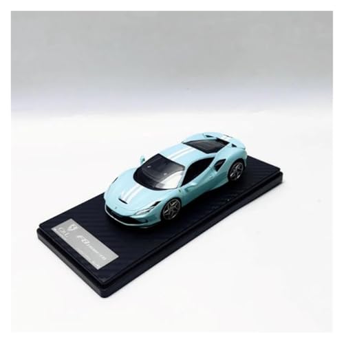 YRXIAO 1/43 Für Ferrari F8 Tributo Harz Modell Auto Klassische Erwachsene Souvenir Statische Display Sammlung Für Wohndekorationen(Blue2) von YRXIAO