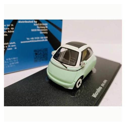 YRXIAO 1/43 Für Microlino 2024 Hamburg Fahrzeug Auto Modell Erwachsene Souvenir Klassische Statische Display Sammler Spielzeug Für Wohndekorationen(Green) von YRXIAO