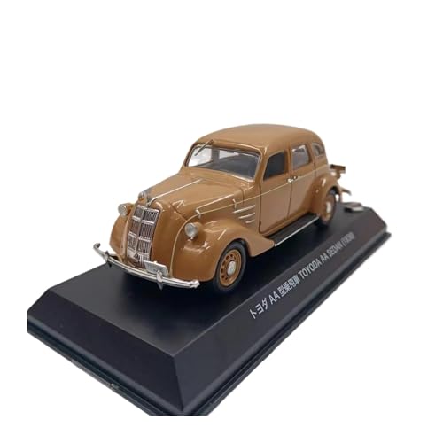YRXIAO 1/43 Für Sedan 1936 Oldtimer Miniatur Maßstab Legierung Druckguss Spielzeug Fahrzeuge Modell Souvenir Display Für Wohndekorationen(Brown) von YRXIAO