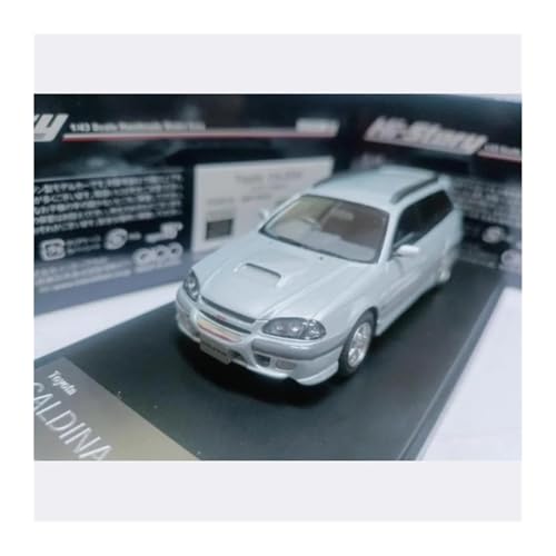 YRXIAO 1/43 Für Toyota CALDINA GT-T Harz Modell Auto Klassische Statische Display Erwachsene Sammeln Souvenir Für Wohndekorationen(Silver) von YRXIAO
