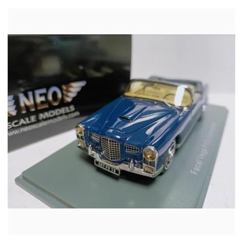 YRXIAO 1/43 Skala Für Facel Vega FV2c 1956 Dunkelblau Harz Modell Auto Klassische Statische Erwachsene Souvenir Für Wohndekorationen von YRXIAO