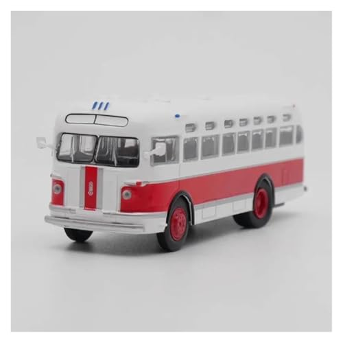 YRXIAO 1/72 Für Ist ZIS 155 Bus Metall Legierung Auto Modell Sammlung Vintage Dekoration Spielzeug Rot Weiß Für Wohndekorationen von YRXIAO