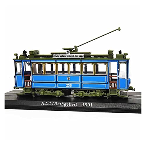 YRXIAO 1/87 Für 1901 Vintage Rail Tram Simulation Retro Zugmodell Sammlerstück Statisches Geschenk Für Wohndekorationen von YRXIAO