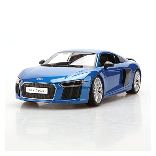 YRXIAO 1 18 Für Audi R8 V10 Plus Blau Legierung Druckguss Modellauto Sammlung Display Kind Spielzeugauto Geschenk Für Wohndekorationen von YRXIAO
