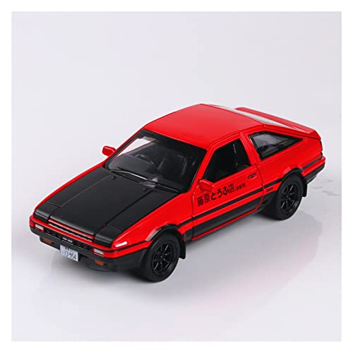 YRXIAO 1 24 Für AE86 Alloy Dieacsts Automodell Spielzeug Initial D Gleiche Fahrzeuge Metallmodell Mit Licht 4 Tür Für Wohndekorationen(2) von YRXIAO