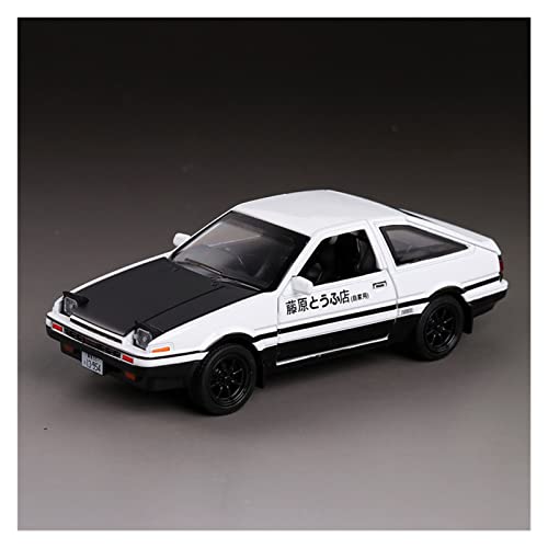 YRXIAO 1 24 Für AE86 Alloy Dieacsts Automodell Spielzeug Initial D Gleiche Fahrzeuge Metallmodell Mit Licht 4 Tür Für Wohndekorationen(4) von YRXIAO