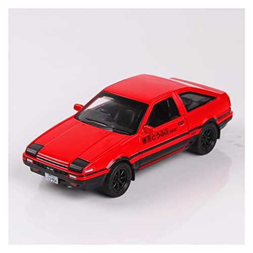YRXIAO 1 24 Für AE86 Alloy Dieacsts Automodell Spielzeug Initial D Gleiche Fahrzeuge Metallmodell Mit Licht 4 Tür Für Wohndekorationen(Taglia unica) von YRXIAO