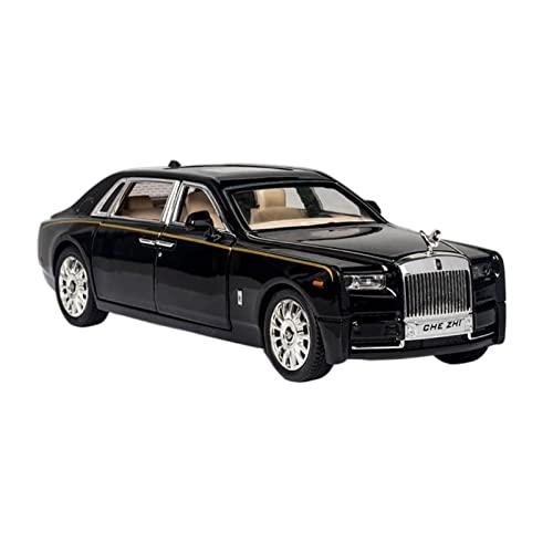 YRXIAO 1 24 Für Alloy Diecast Rolls Royce Phantom Modellauto Spielzeug Mit Licht Zurückziehen 22cm Metall Simulation Für Wohndekorationen(2) von YRXIAO