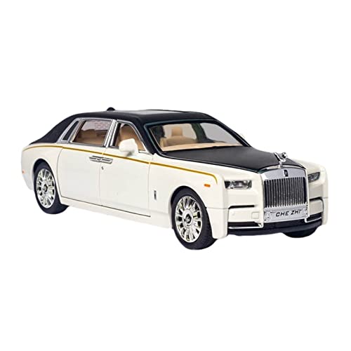 YRXIAO 1 24 Für Alloy Diecast Rolls Royce Phantom Modellauto Spielzeug Mit Licht Zurückziehen 22cm Metall Simulation Für Wohndekorationen(3) von YRXIAO