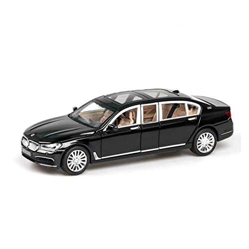 YRXIAO 1 24 Für BMW 760LI Legierung Druckguss Modellauto Sammlung Display Kind Spielzeugauto Geschenk Für Wohndekorationen(Schwarz) von YRXIAO
