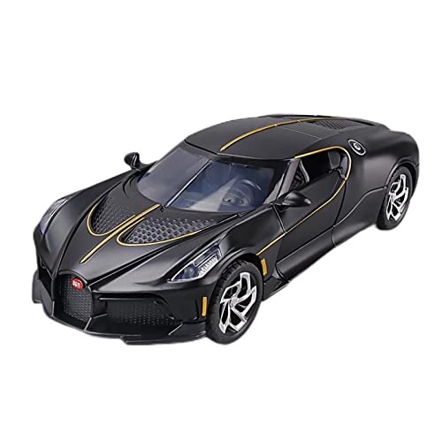 YRXIAO 1 24 Für Bugatti Alloy Die Casting Modellauto Sammlung Display Kind Spielzeugauto Geschenk Für Wohndekorationen(Schwarz) von YRXIAO