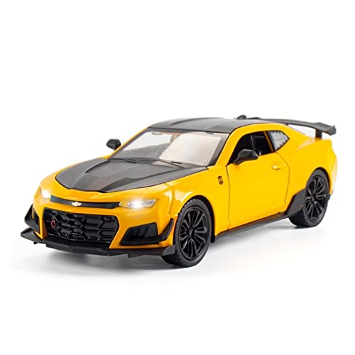 YRXIAO 1 24 Für Chevrolet Camaro Legierung Diecast Spielzeug Modellauto Sammlung Auto Spielzeug Kinder Geschenk Für Wohndekorationen(Yellow) von YRXIAO