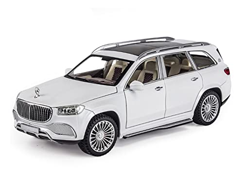 YRXIAO 1 24 Für GLS600 SUV Automodell Diecast Alloy Auto Toy 6 Türen mit Licht geöffnet Für Wohndekorationen(3) von YRXIAO