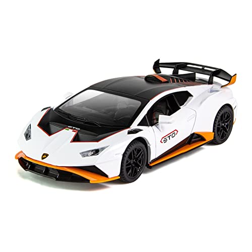 YRXIAO 1 24 Für Lamborghinis Huracan Legierung Druckguss Modellauto Sammlung Display Kind Spielzeugauto Geschenk Für Wohndekorationen(White) von YRXIAO