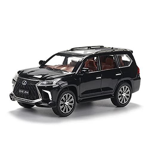 YRXIAO 1 24 Für Lexus LX570 Legierung Druckguss Modellauto Sammlung Display Kind Spielzeugauto Geschenk Für Wohndekorationen(Schwarz) von YRXIAO