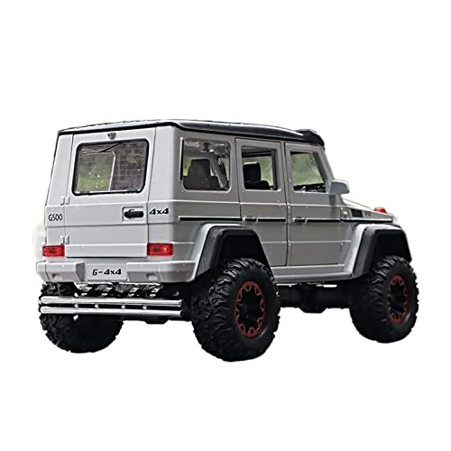 YRXIAO 1 24 Für Mercedes-Benz G500 Legierung Druckguss Modellauto Sammlung Display Kind Spielzeugauto Geschenk Für Wohndekorationen(White) von YRXIAO