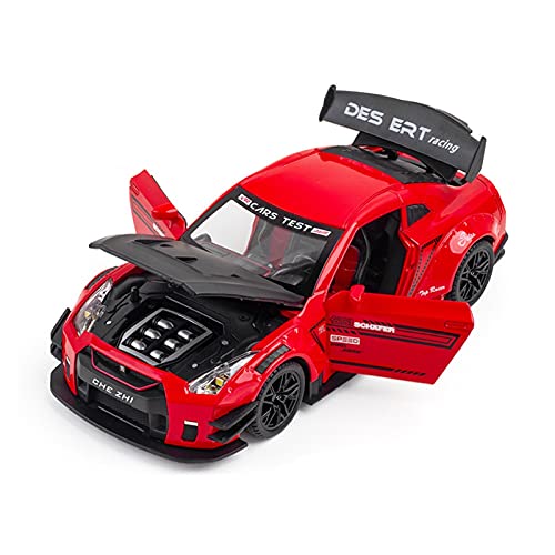 YRXIAO 1 24 Für Nissan Skyline GTR Legierung Druckguss Modellauto Sammlung Display Kind Spielzeugauto Geschenk Für Wohndekorationen(Rot) von YRXIAO