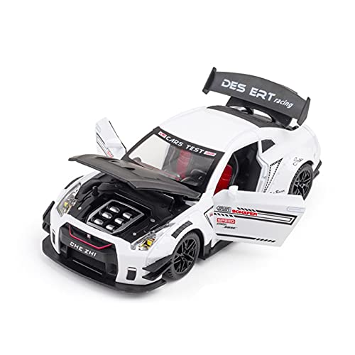 YRXIAO 1 24 Für Nissan Skyline GTR Legierung Druckguss Modellauto Sammlung Display Kind Spielzeugauto Geschenk Für Wohndekorationen(White) von YRXIAO