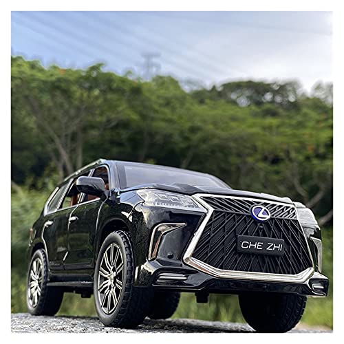 YRXIAO 1 24 for Lexus LX570 Druckgusslegierung Spielzeugauto Modell Dekoration Abnehmbares Spielzeuggeschenk Für Wohndekorationen(Schwarz) von YRXIAO