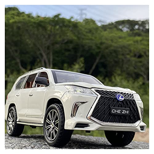 YRXIAO 1 24 for Lexus LX570 Druckgusslegierung Spielzeugauto Modell Dekoration Abnehmbares Spielzeuggeschenk Für Wohndekorationen(White) von YRXIAO