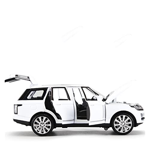 YRXIAO 1 24 for Range Rover Zinklegierung Sportwagen Modell Abnehmbares Spielzeug Geschenk Für Wohndekorationen(White) von YRXIAO